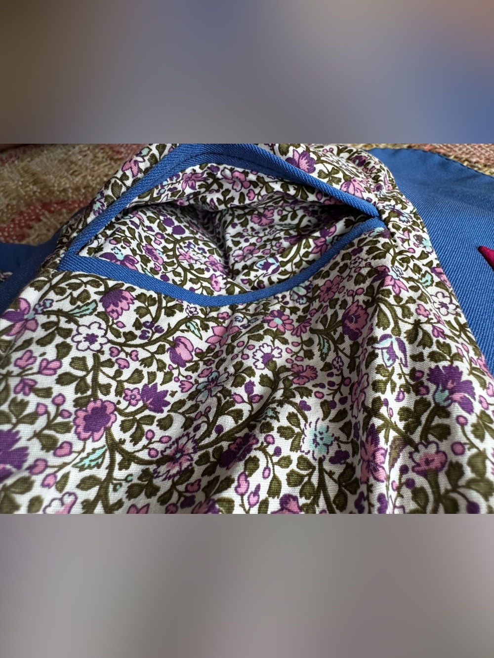 Animo Italia Show Jacket Blue w/ Stud Embellishments & Floral Trim IT 40/US 4 - Picture 14 of 16